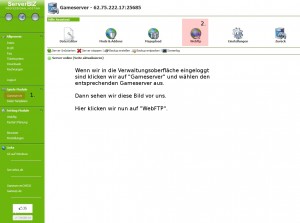 Minecraft Gameserver Verwaltung