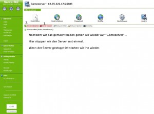 Minecraft Gameserver neu starten