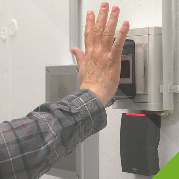 Sicherheitsschleuße Sicherheit mittels Venenscan